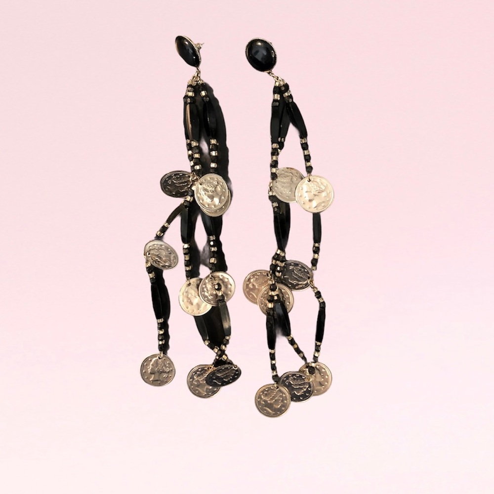 dangling stud earrings